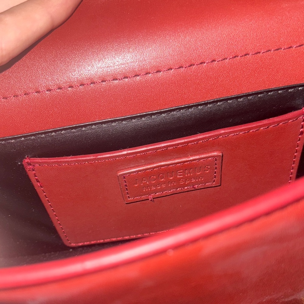 Jacquemus Small Red Leather Shoulder Bag - Picture 5 of 6